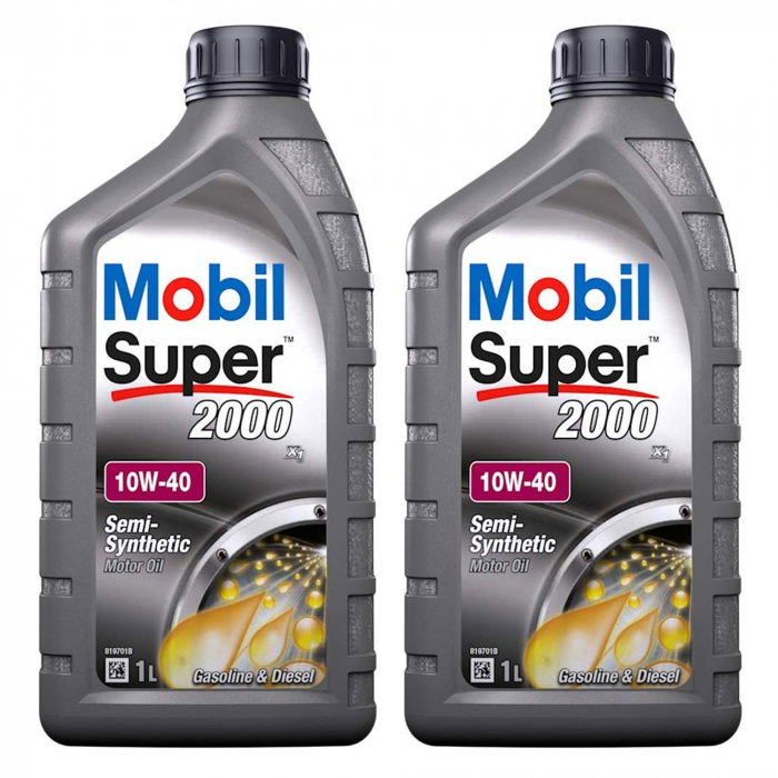 Pachet 2 litri Ulei Mobil Super 2000 X1 10W40 [1]