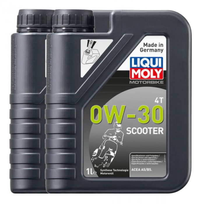 Pachet 2 litri Ulei moto Liqui Moly Motorbike Scooter 4T 0W30 [1]