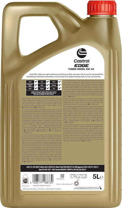 Ulei Castrol Edge Turbo Diesel ACEA C3 5W40 5 litri [2]