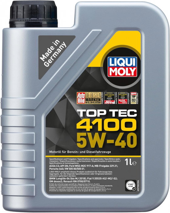 Ulei motor Liqui Moly Top Tec 4100 5W40 1 litru [1]