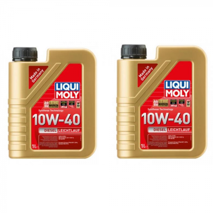 Pachet 2 litri Ulei Mineral Liqui Moly Diesel Leichtlauf 10W40 [1]