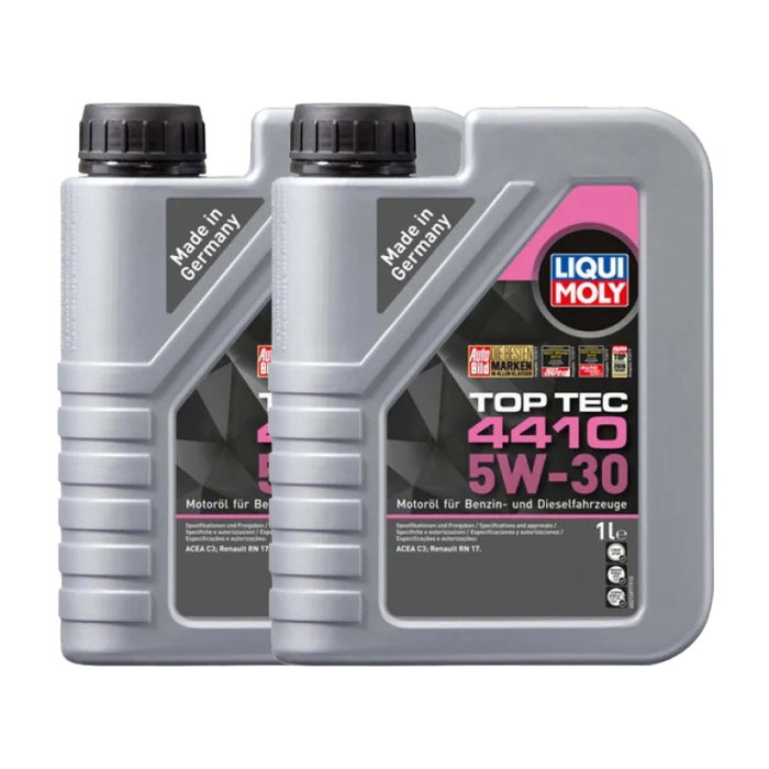 Pachet 2 litri Ulei Motor Liqui Moly Top Tec 4410 5W-30, 1 Litru, Sintetic, ACEA C3, Aprobare Renault RN17 (Dacia/Renault >2018) [1]