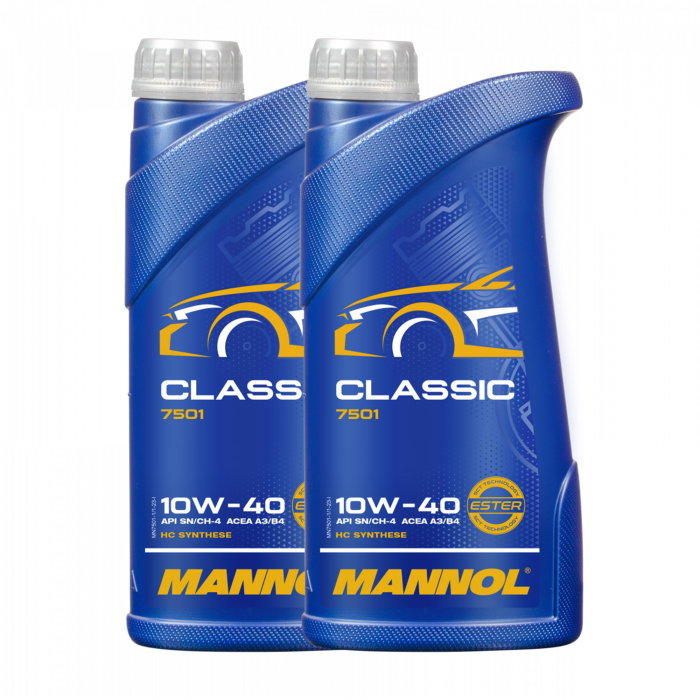 Pachet 2 litri Ulei Motor MANNOL Classic 10W40 (HC-Sintetic) - Protecție Motor Extinsă și Versatilitate [1]