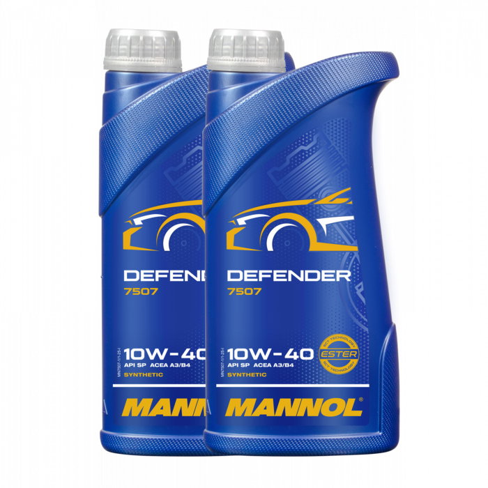 Pachet 2 litri Ulei Motor MANNOL Defender 10W40 (LSPI Protection) Hidrosintetic cu Ester [1]