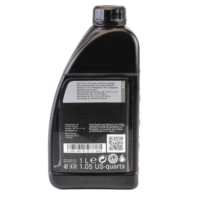 Ulei motor Mercedes 0W40 (MB 229.5 AMG) 1L [2]