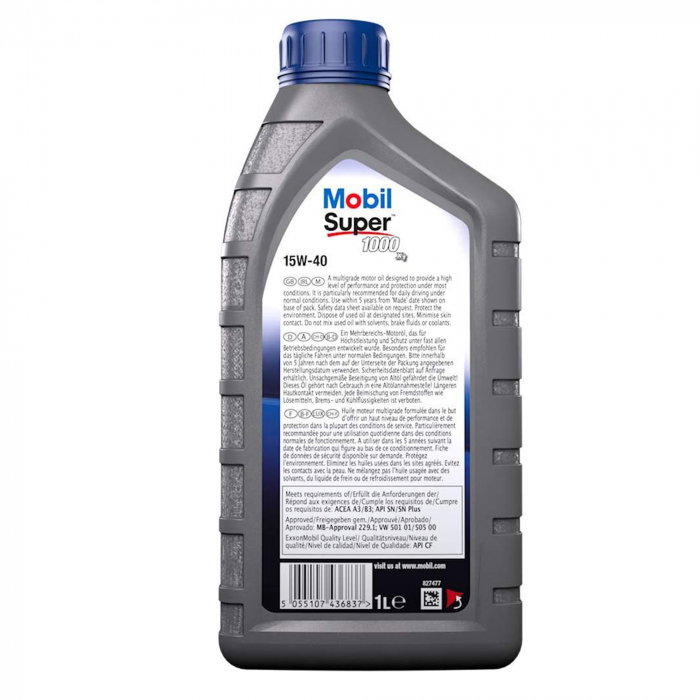 Ulei Mobil Super 1000 x1 vascozitate 15W40 1 litru [2]