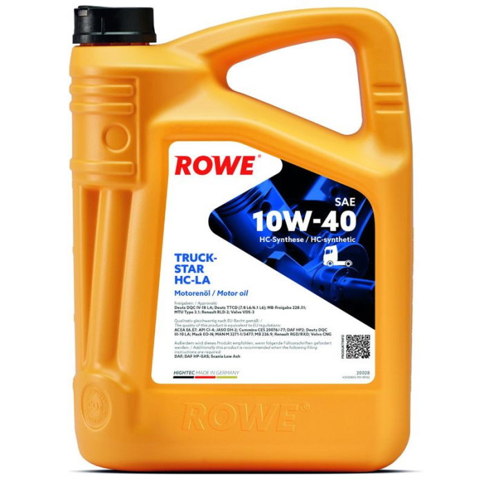 Ulei motor Rowe HighTec TruckStar HC-LA 10W40 5L [1]