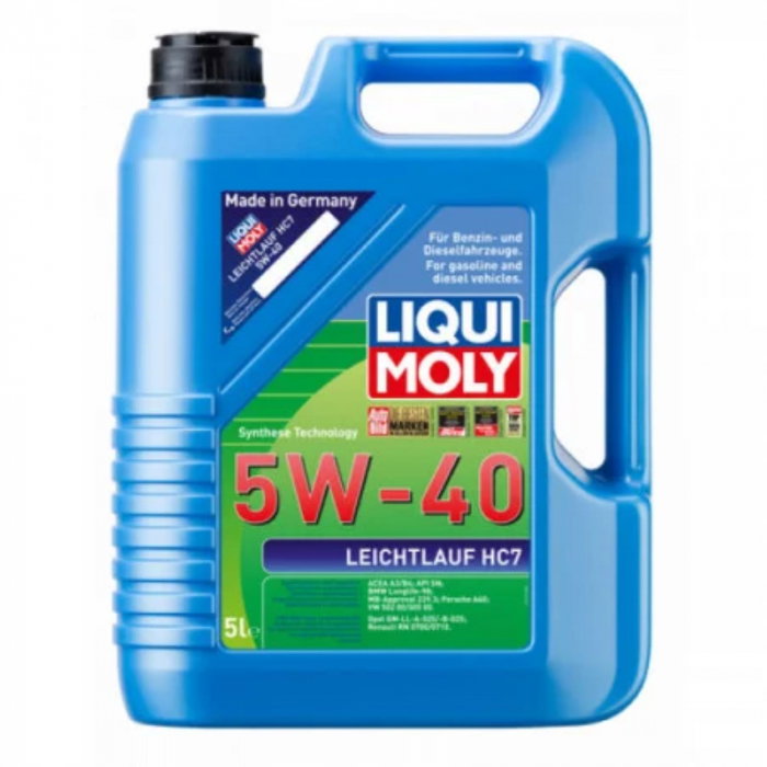 Ulei Motor Liqui Moly Leichtlauf HC7 5W-40, 5 litri – Tehnologie Hydrocrack, Benzină, Diesel & GPL [1]