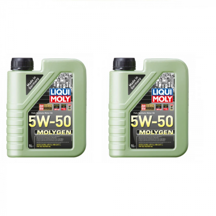Pachet 2 Litri Ulei Motor Liqui Moly Molygen 5W-50 (2 x 1L) – Tehnologie Specială Molygen, Full Sintetic [1]