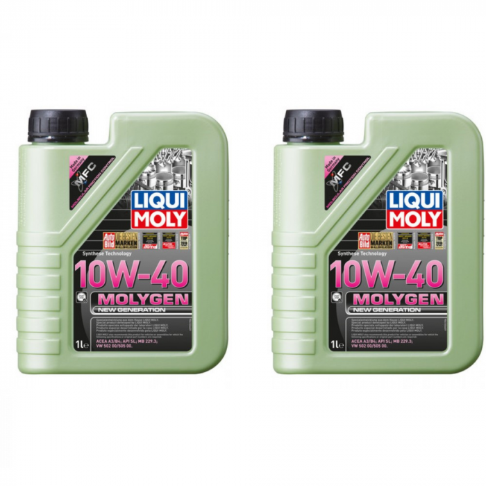 Pachet 2 litri Ulei motor Sintetic Liqui Moly Molygen New Generation 10W40 [1]