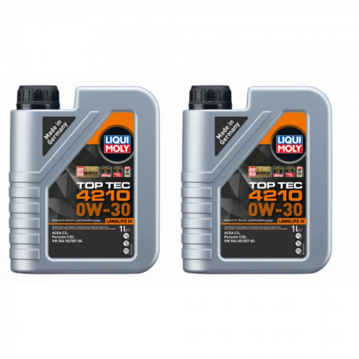 Pachet 2 litri Ulei Motor  Sintetic Liqui Moly Top Tec 4210 0W30 [1]