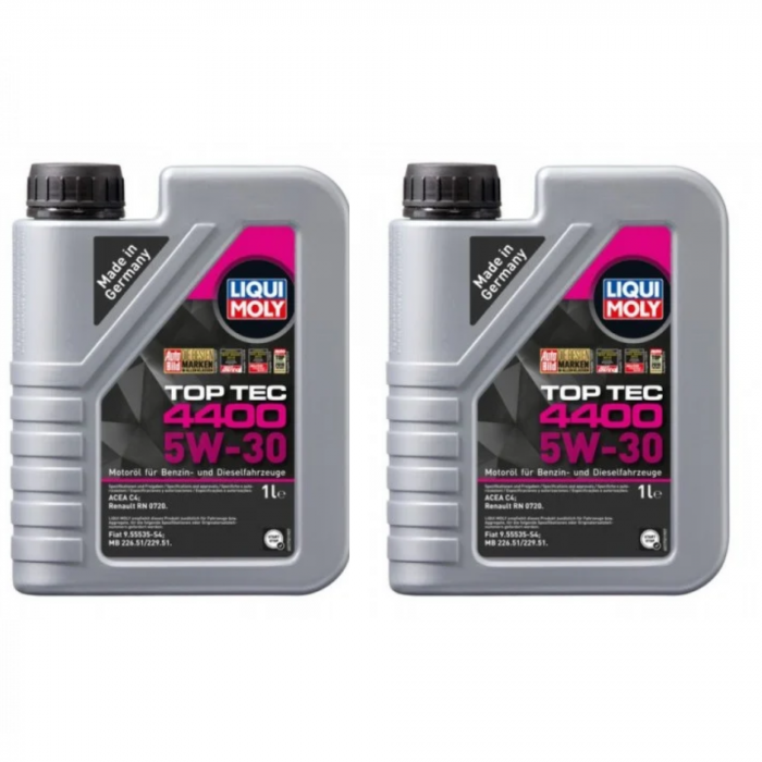 Pachet 2 litri Ulei Motor Sintetic Liqui Moly Top Tec 4400 5W30 [1]