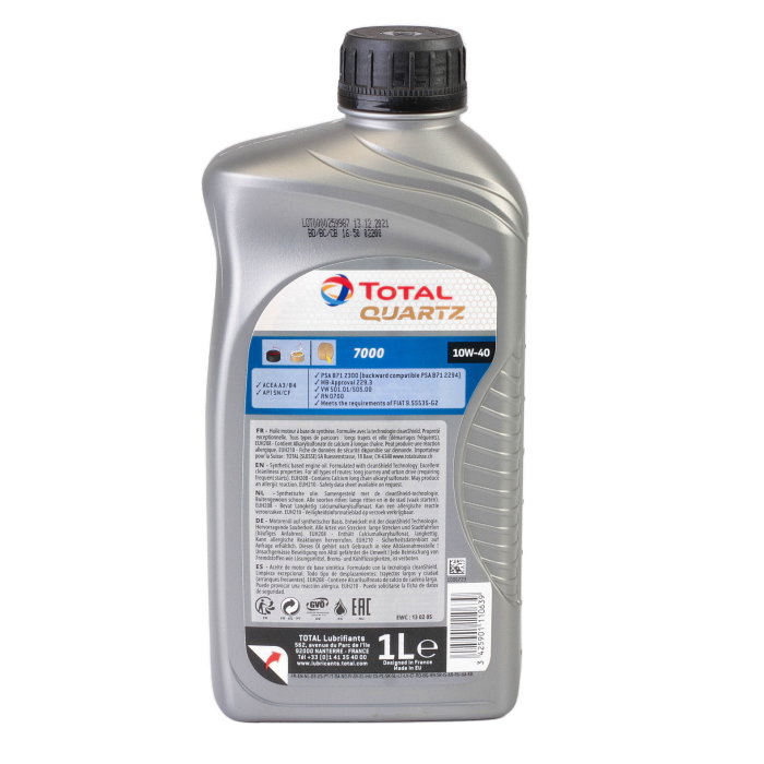 Ulei motor Total Quartz 7000 Diesel 10W40 1L [2]