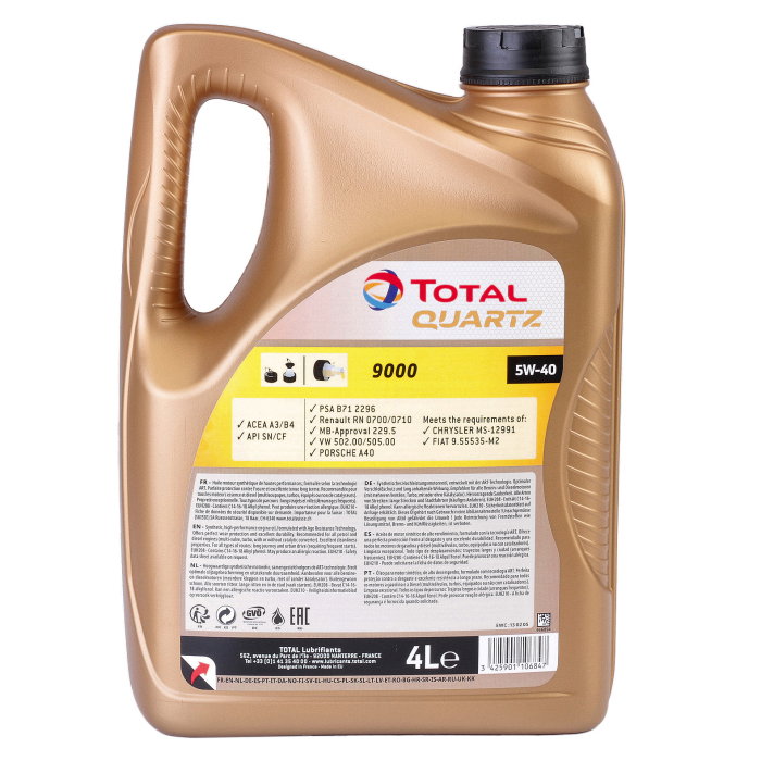 Ulei motor Total Quartz 9000 5W40 4L [2]