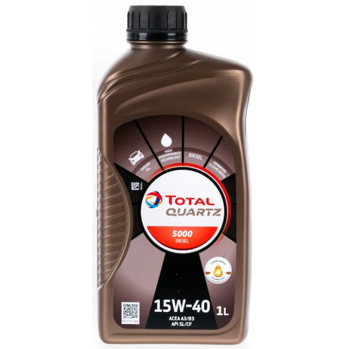 Ulei motor Total Quartz Diesel 5000 15W40 1L [2]