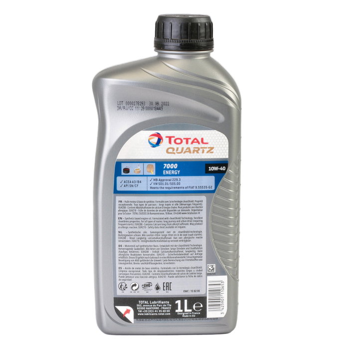 Ulei motor Total Quartz Energy 7000 10W40 1L [2]