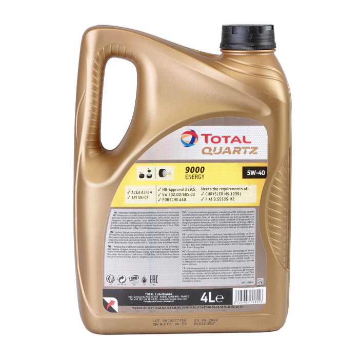 Ulei motor Total Quartz Energy 9000 5W40 4L [3]