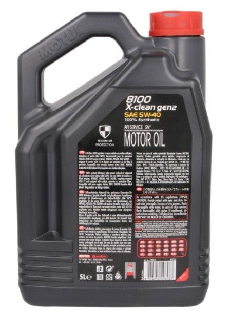 Ulei motor turisme Motul 8100 X-Clean Gen2 5W40 5L [2]