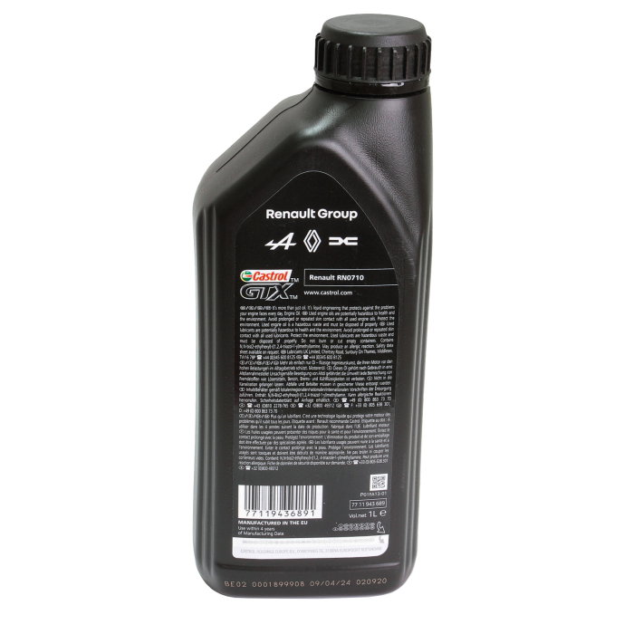 Ulei motor turisme Renault-Castrol Rn-Spec 5W40 RN710 1L [6]