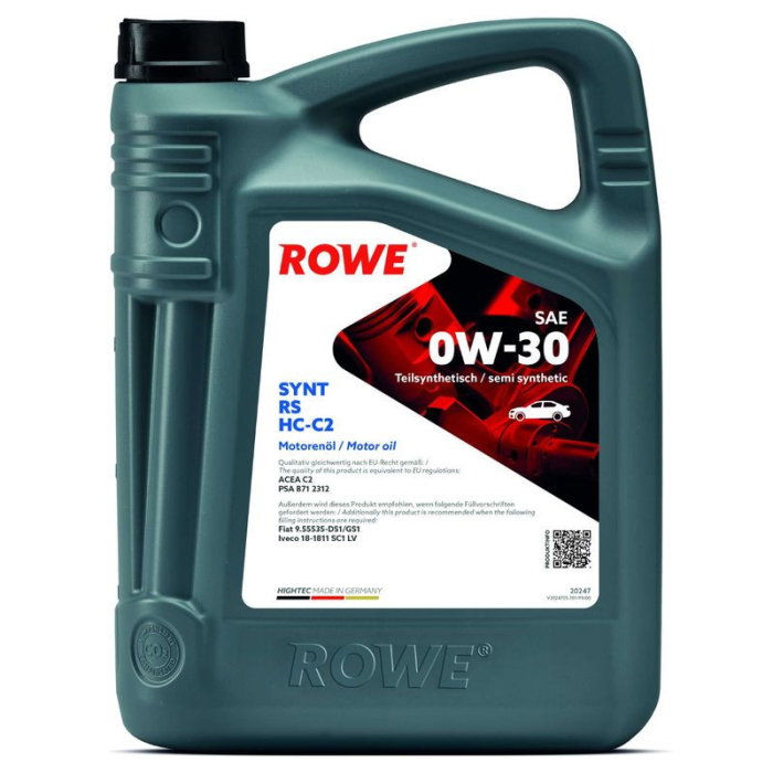 ULEI MOTOR TURISME ROWE HIGHTEC SYNT RS SAE 0W30 HC-C2 5L [1]