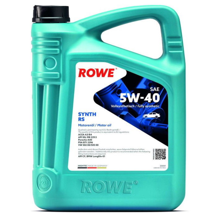 Ulei motor turisme Rowe HighTec Synt RS SAE 5W40 5L [1]