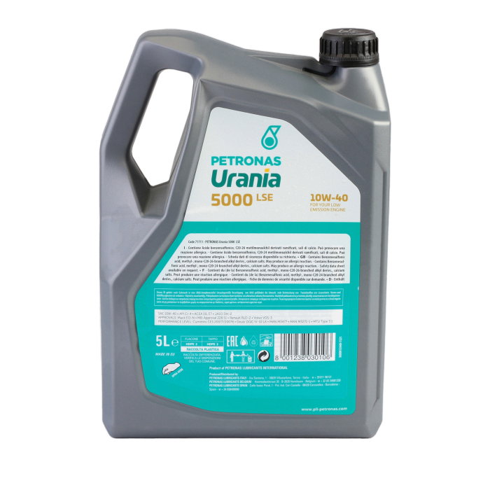 Ulei motor Urania 5000 LSE 10W40 5L [2]