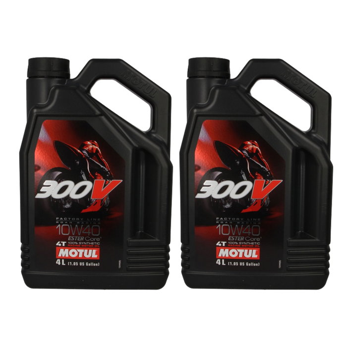 Pachet 8 litri ulei Motul 300V Factory Line 10W40 – Performanță de competiție pentru motociclete de înaltă putere [1]