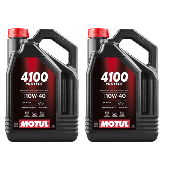Pachet 10 litri ulei Motul 4100 Protect 10W40 – Fiabilitate și protecție superioară pentru motoare pe benzină și diesel [1]
