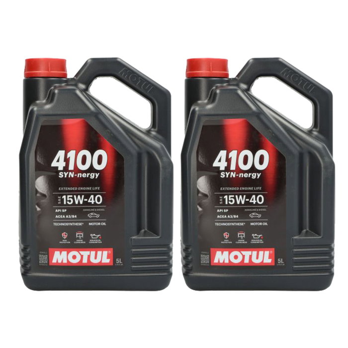 Pachet 10 litri ulei Motul 4100 SYN-NER 15W40 – Protecție fiabilă și performanță constantă pentru motoare moderne [1]