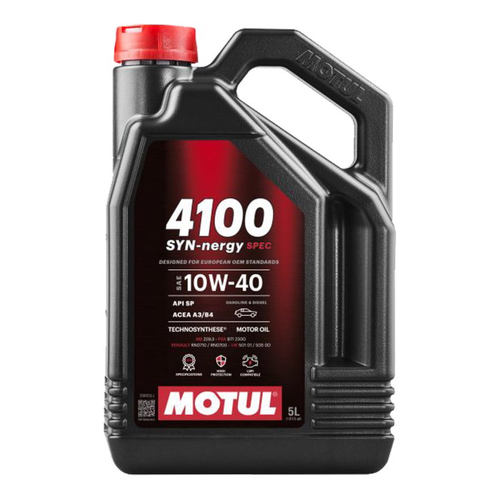 Ulei Motul 4100 SYN-NER S 10W40 5 litri – Protecție avansată și performanță pentru motoare pe benzină și diesel [1]