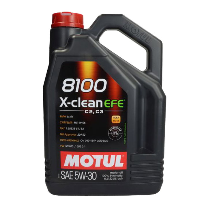 Ulei Motor Motul 8100 X-Clean EFE 5W-30, 5 Litri – 100% Sintetic, Normă BMW LL-04 și MB 229.52 [1]