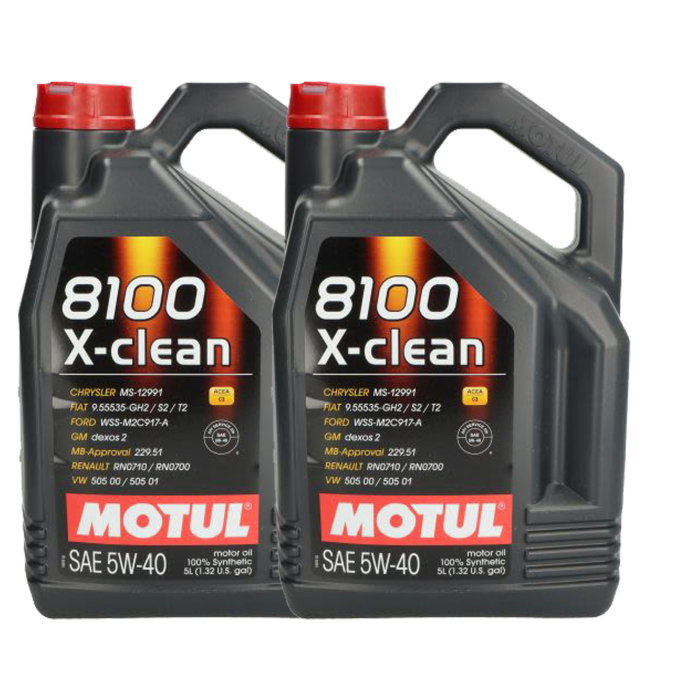 Pachet 10 litri ulei Motul 8100 X-Clean+ 5W40 – Protecție avansată și performanță pentru motoare moderne [1]
