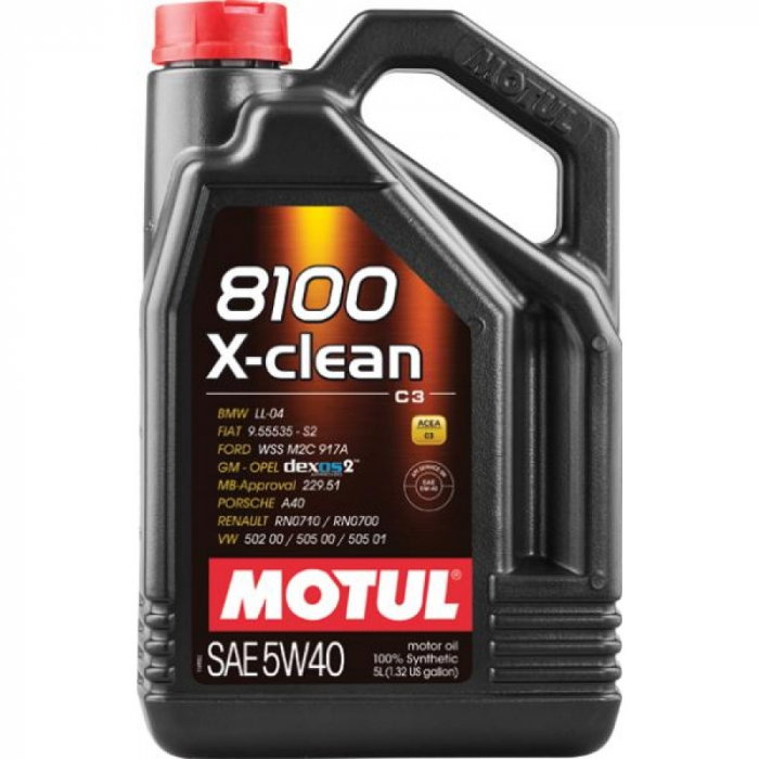Ulei sintetic Motul 8100 X-Clean C3 5W40 5 litri [1]