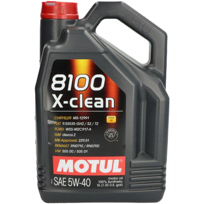 Ulei Motul 8100 X-Clean+ 5W40 5 litri – Protecție avansată și performanță pentru motoare moderne [1]