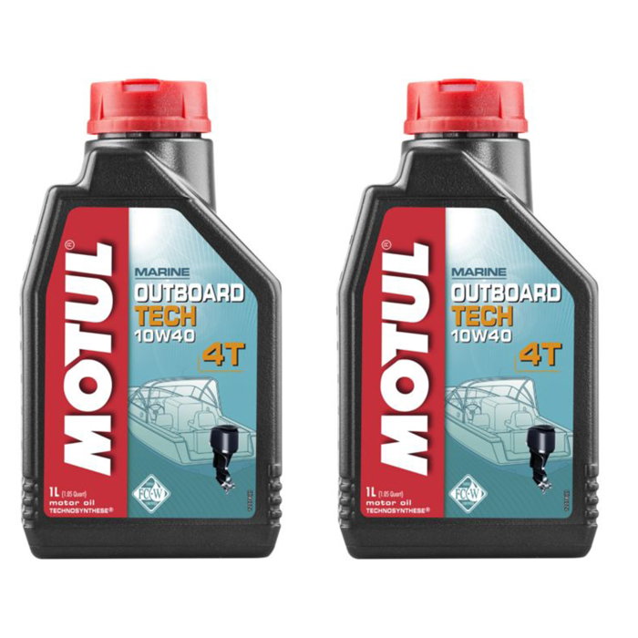 Pachet 2 litri ulei Motul Outboard Tech 4T 10W40 – Protecție fiabilă pentru motoare marine în 4 timpi [1]