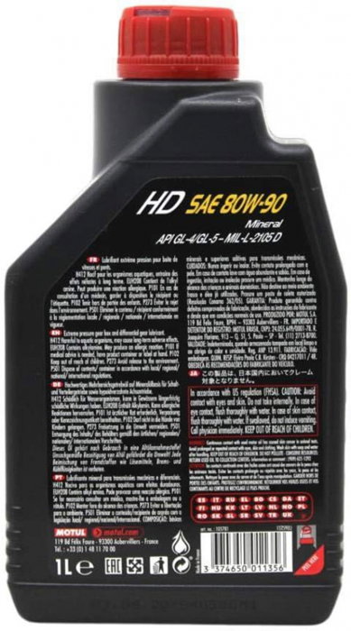 Ulei Motul pentru Cutie manuala/diferential HD 80W90 1 litru [4]