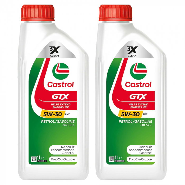 Pachet 2 litri Ulei sintetic Castrol GTX RN17 5W30 [1]