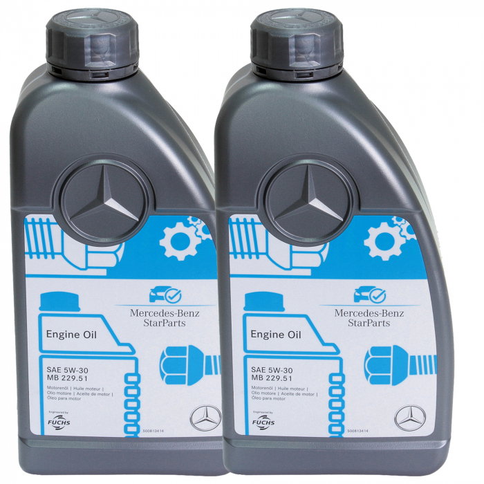 Pachet 2 litri ulei sintetic Mercedes StarParts 5W30 MB 229.51 [1]