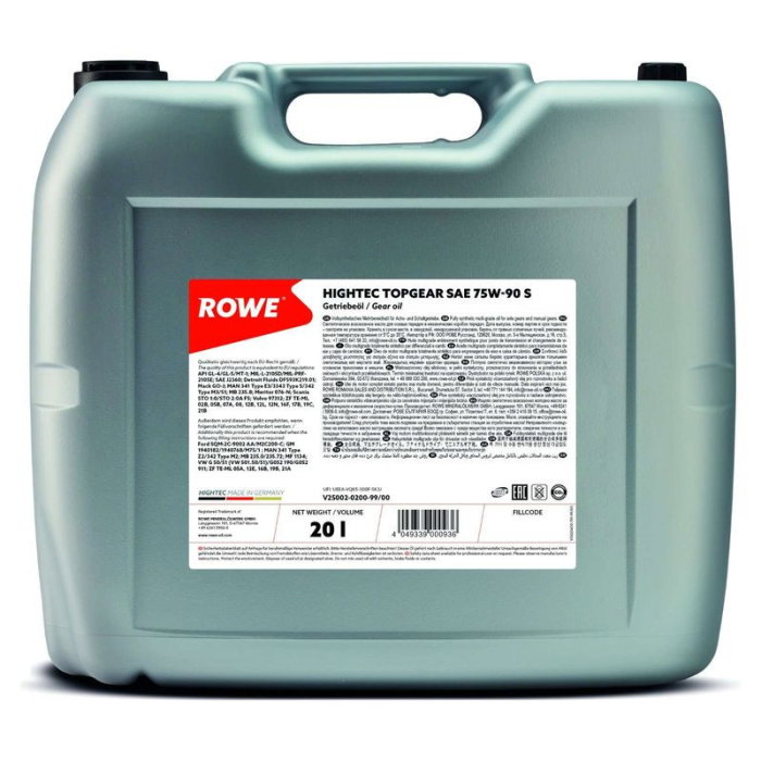 ULEI TRANSMISIE ROWE HIGHTEC TOPGEAR SAE 75W-90 S 20L [1]