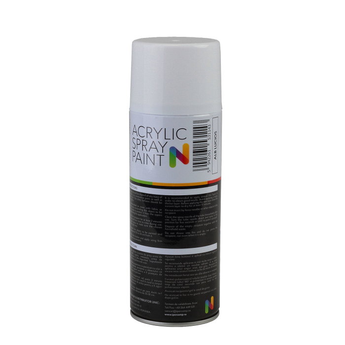 Vopsea spray 450 ml Alb Lucios [2]