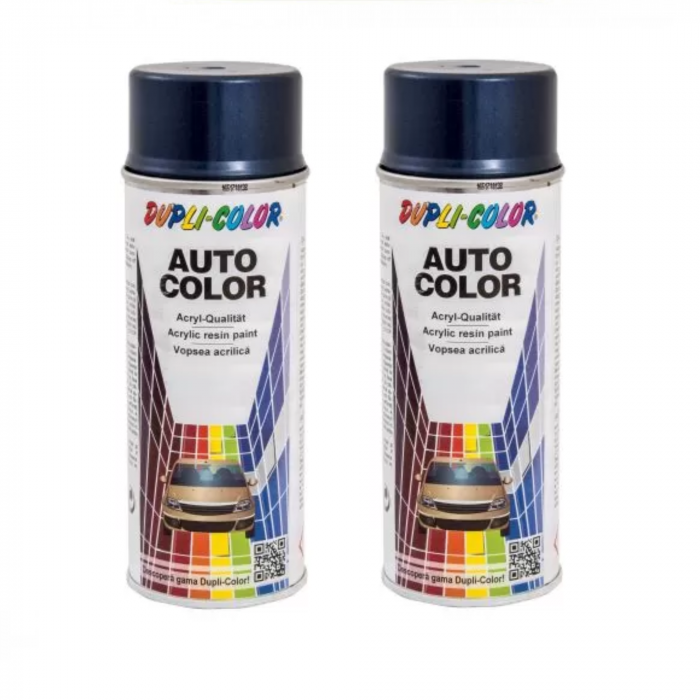 Pachet 2 x Vopsea Spray Auto Dacia Albastru Olimp Metalizată Dupli-Color 400 ml [1]