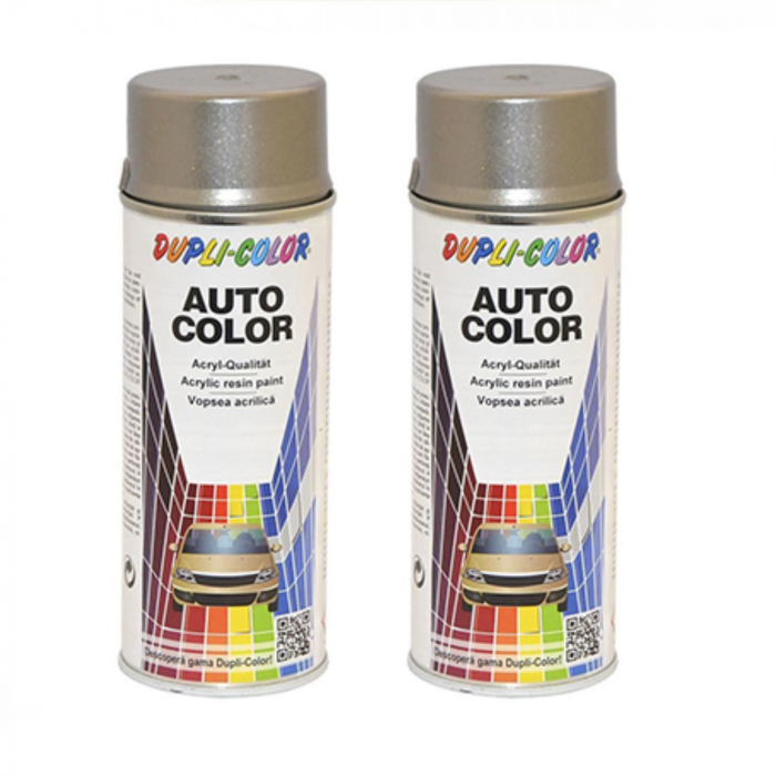 Pachet 2 x Vopsea spray auto Dacia gri stelar metalizată Dupli Color 350 ml [1]