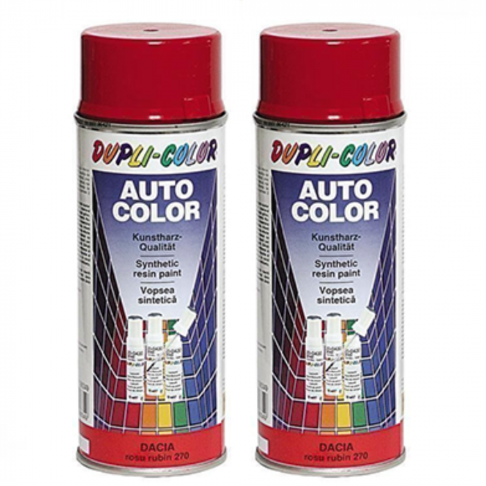 Pachet  2 x Vopsea Spray Auto Dacia Roșu 275 Dupli Color 350 ml [1]
