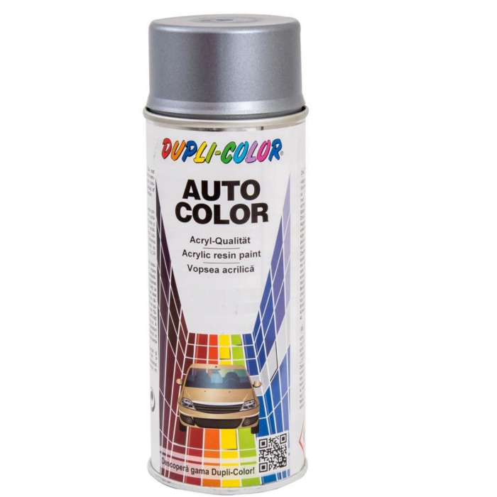 Vopsea spray auto Dacia argintiu iridiu metalizată Dupli Color 350 ml [1]