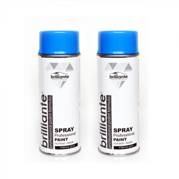Pachet  2 x Vopsea Spray Brilliante Albastru Azur RAL 5015 400 ml [1]