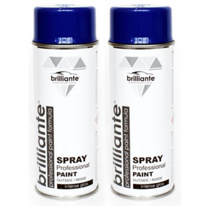 Pachet 2 x Vopsea Spray Brilliante Albastru Marin Ral 5002 400 ml [1]