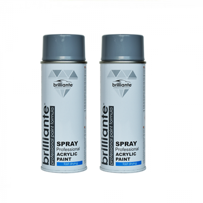 Pachet 2 x Vopsea Spray Brilliante Gri Argintiu RAL 7001 400 ml [1]