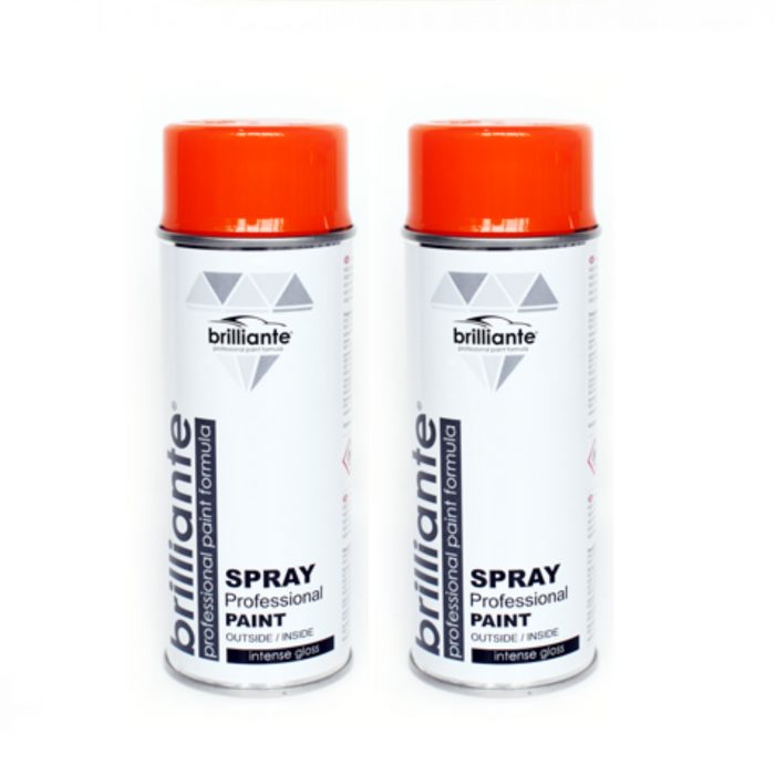 Pachet 2 x Vopsea Spray Brilliante Portocaliu Pur RAL 2004 400 ml [1]