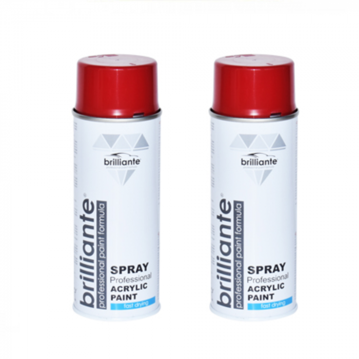 Pachet 2 x Vopsea Spray Brilliante Roșu Rubin RAL 3003 400 ml [1]