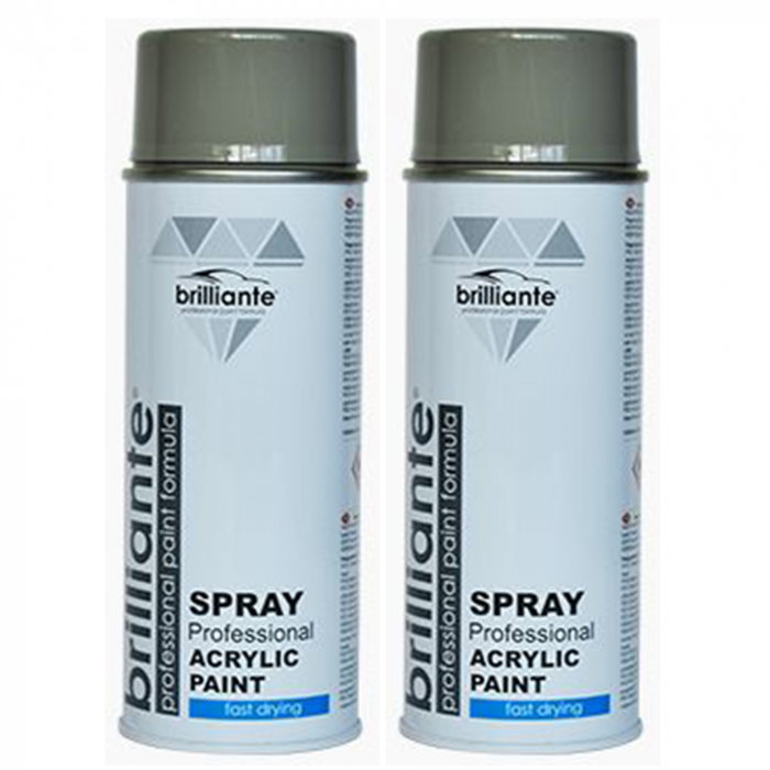 Pachet 2 x Vopsea Spray Gri Piatra, Ral 7030, Brilliante, 400 ml [1]